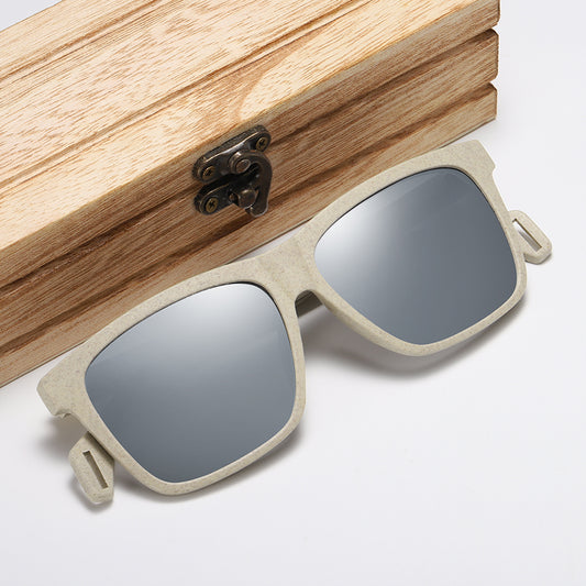 Brand Polarized New Wood Straw Sunglasses Can Be Decomposed into Natural Materials 7002
