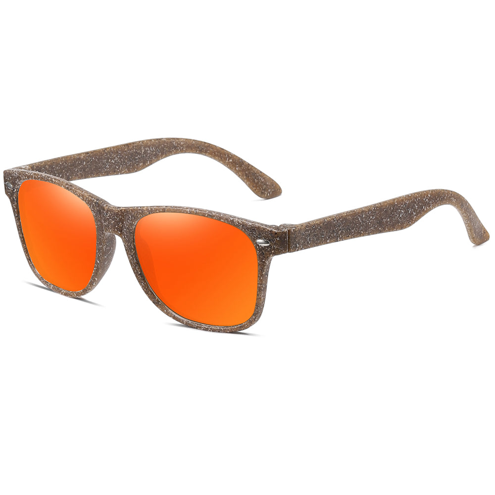 Wood Men Sunglasses Polarized UV400 Coffee Material Wooden Sun Glasses for Women Blue Green Lens Handmade Fashion Brand Cool 7003